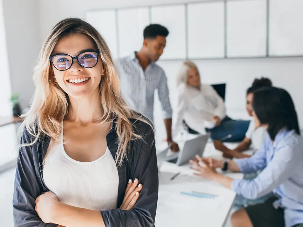 Team di lavoro durante una sessione di formazione aziendale